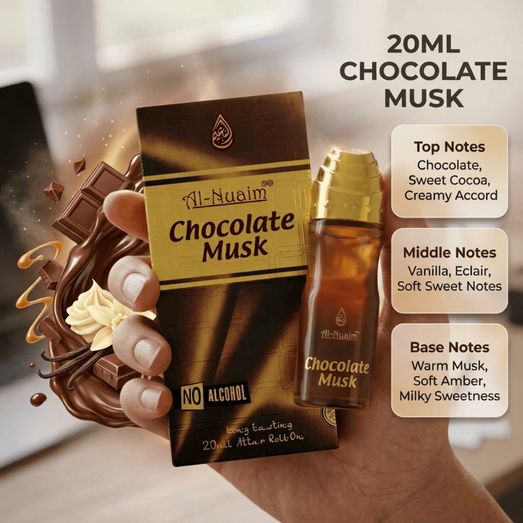 AL-NUAIM 20ML CHOCOLATE MUSK ATTAR | UNISEX