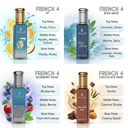 AL-NUAIM FRENCH 4 PERFUME SET (4 X 20ML) | UNISEX