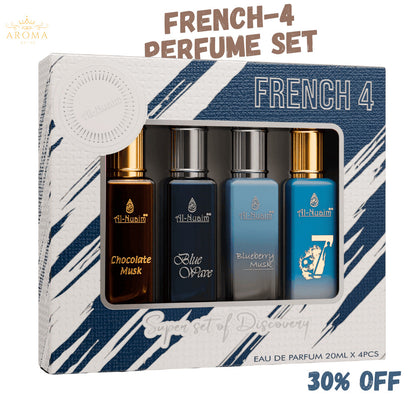 AL-NUAIM FRENCH 4 PERFUME SET (4 X 20ML) | UNISEX
