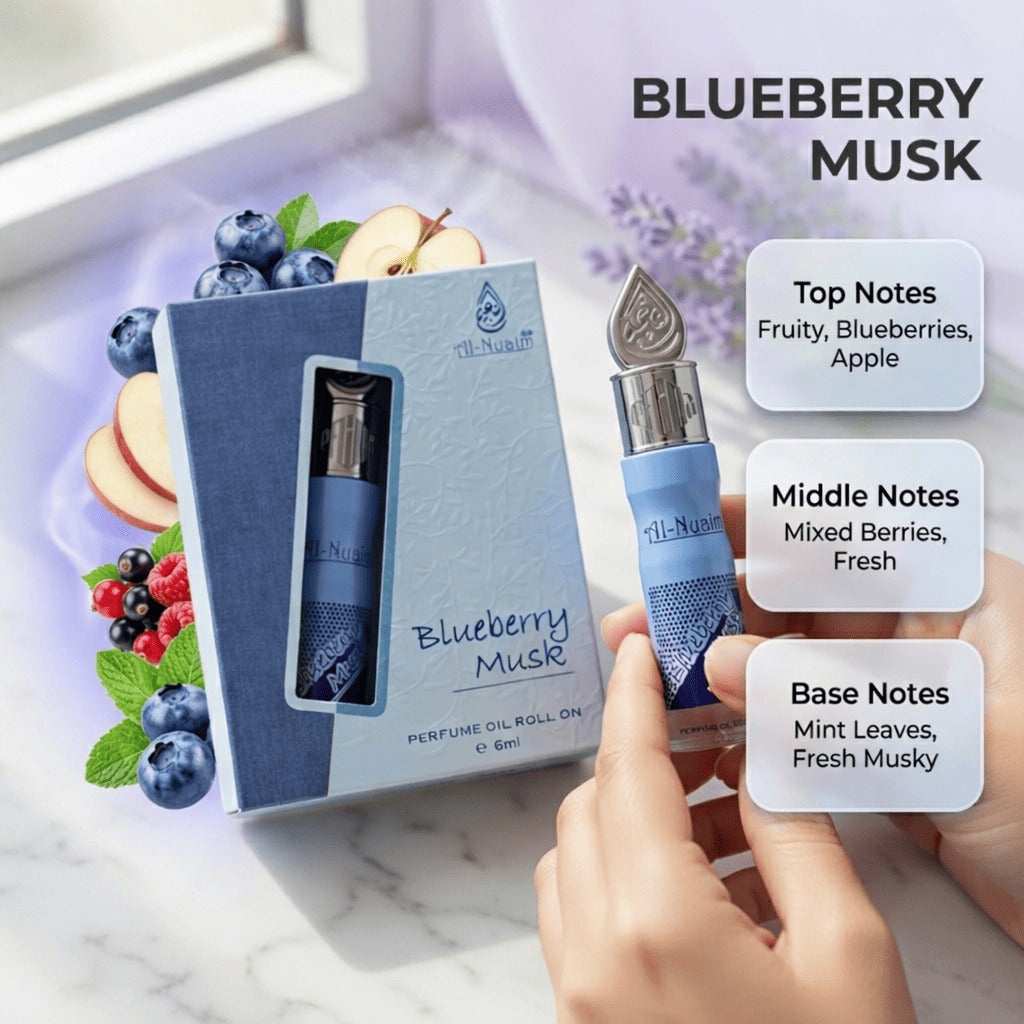 AL-NUAIM 6ML BLUEBERRY MUSK ATTAR | UNISEX